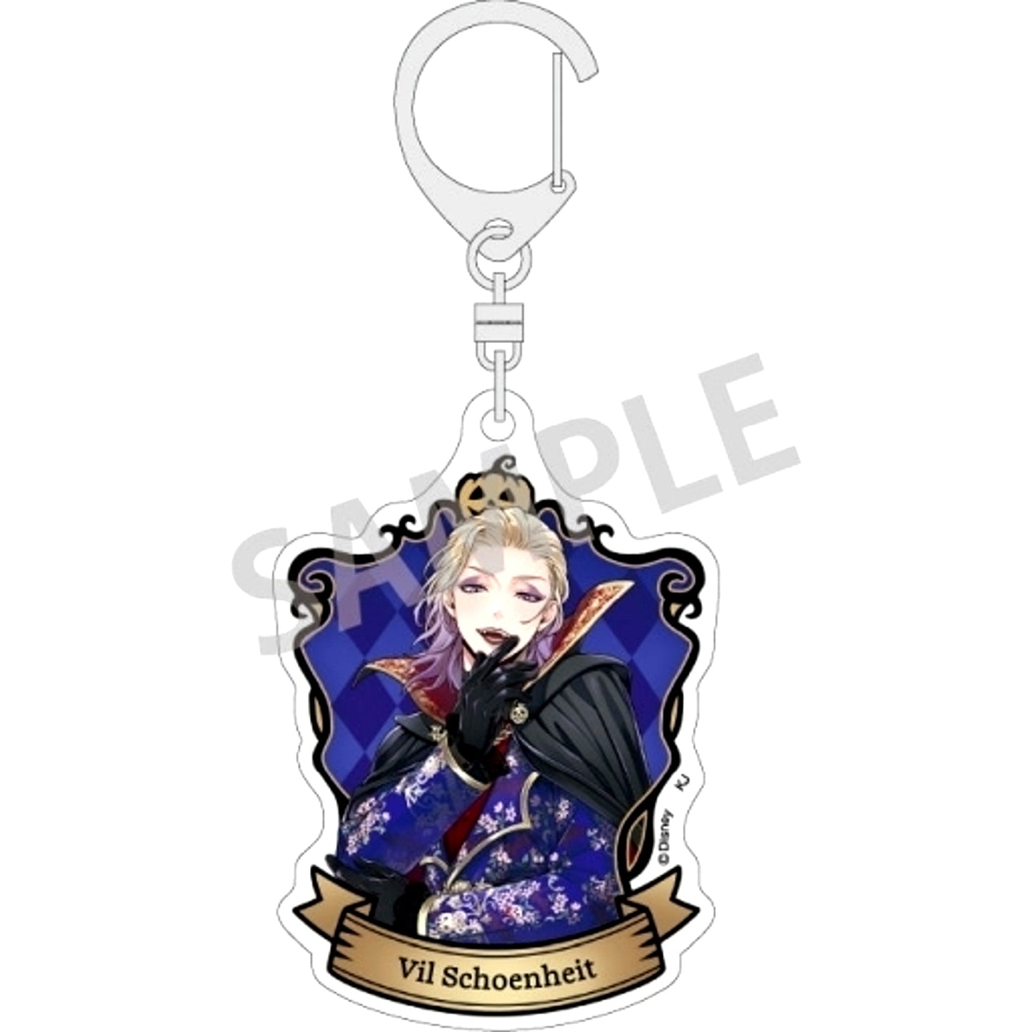 Vil Schoenheit Scary Dress Ver. Disney Twisted-Wonderland Trading Acrylic Keychain Vol. 2 [USED]