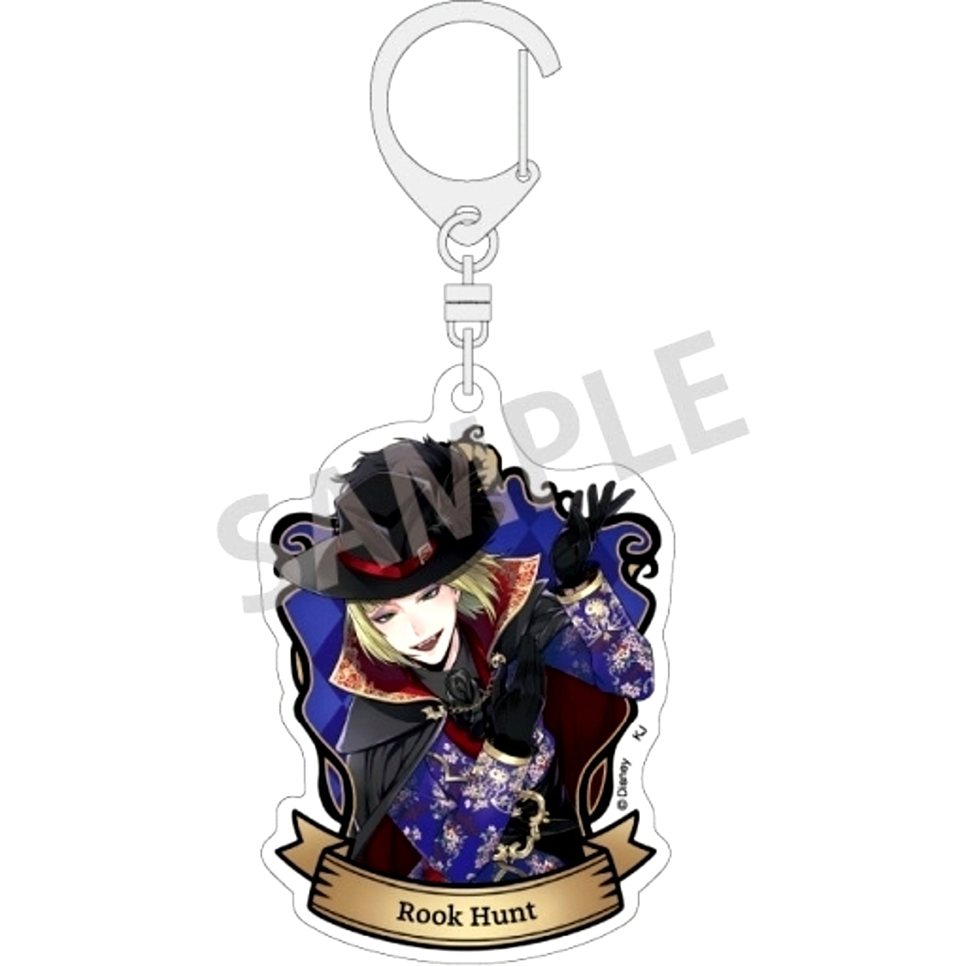 Rook Hunt Scary Dress Ver. Disney Twisted-Wonderland Trading Acrylic Keychain Vol. 2 [USED]