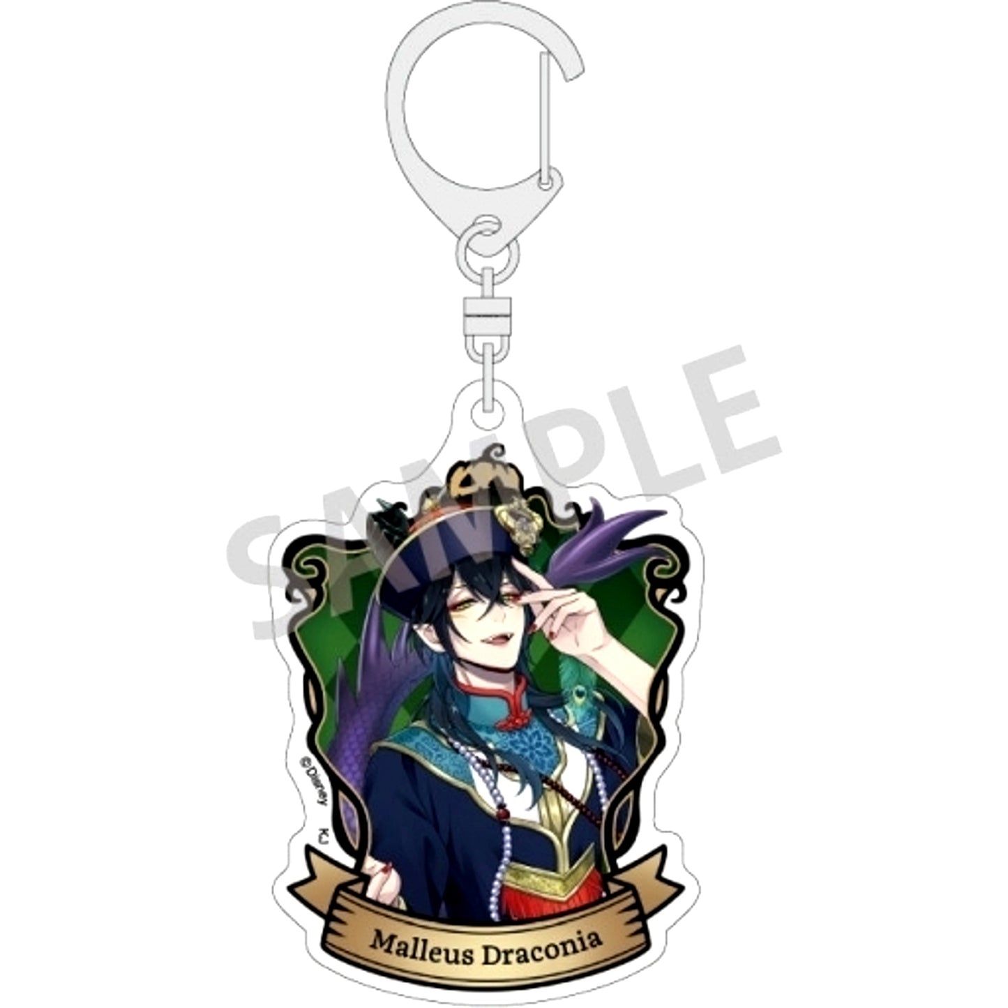 Malleus Draconia Disney Twisted-Wonderland Trading Acrylic Keychain Vol.2 Scary Dress Ver. [USED]