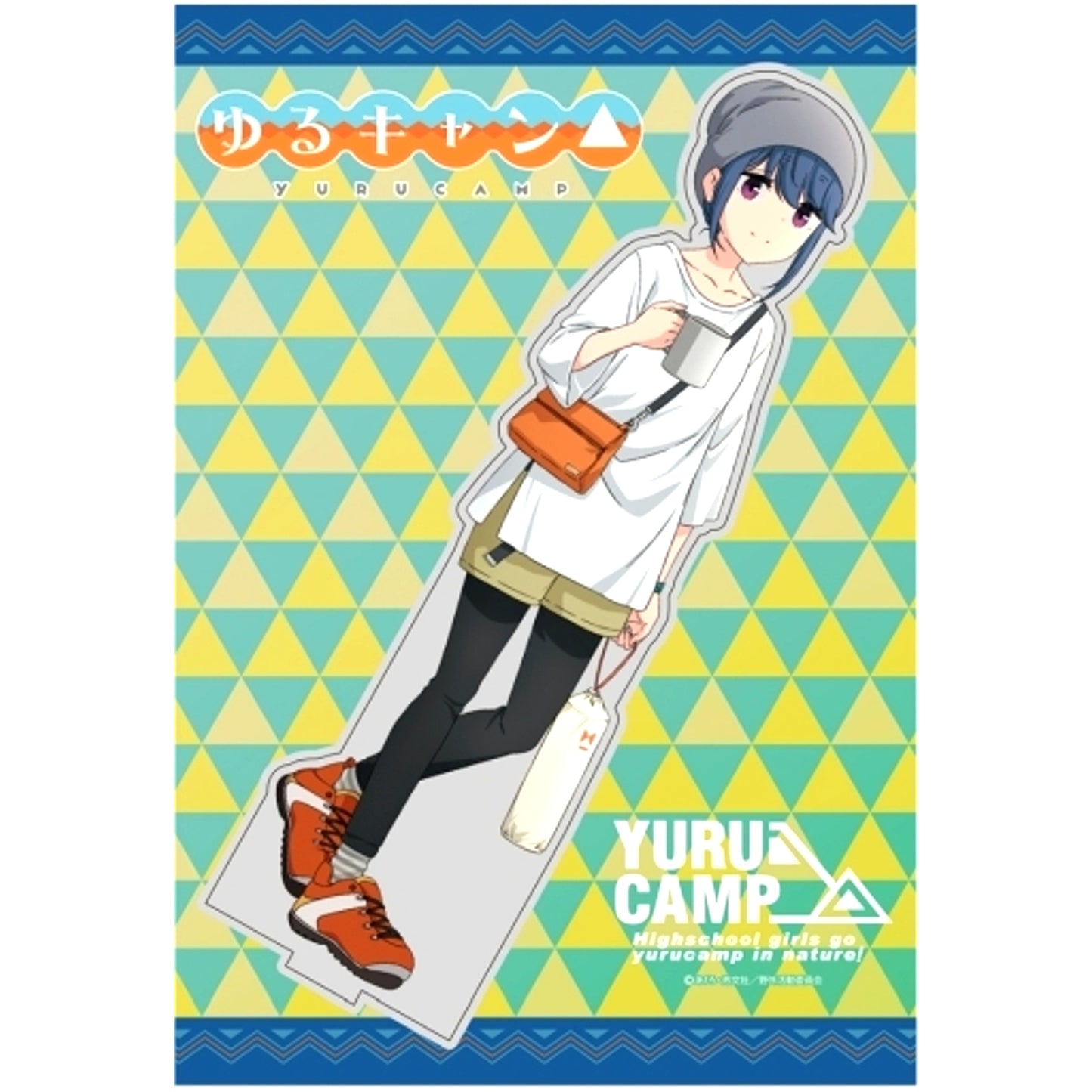 Summer Camp Rin Shima Illustration Large Acrylic Stand Yuru Camp [USED]