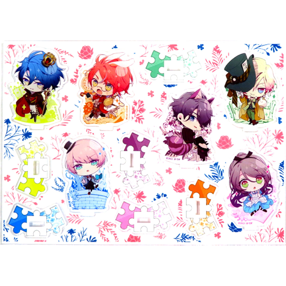 Single Group Set of 6 Illustration Chibi Character Acrylic Stand Switch Game Lover Pretend Alice NET Special Set Bundled Bonus [USED]