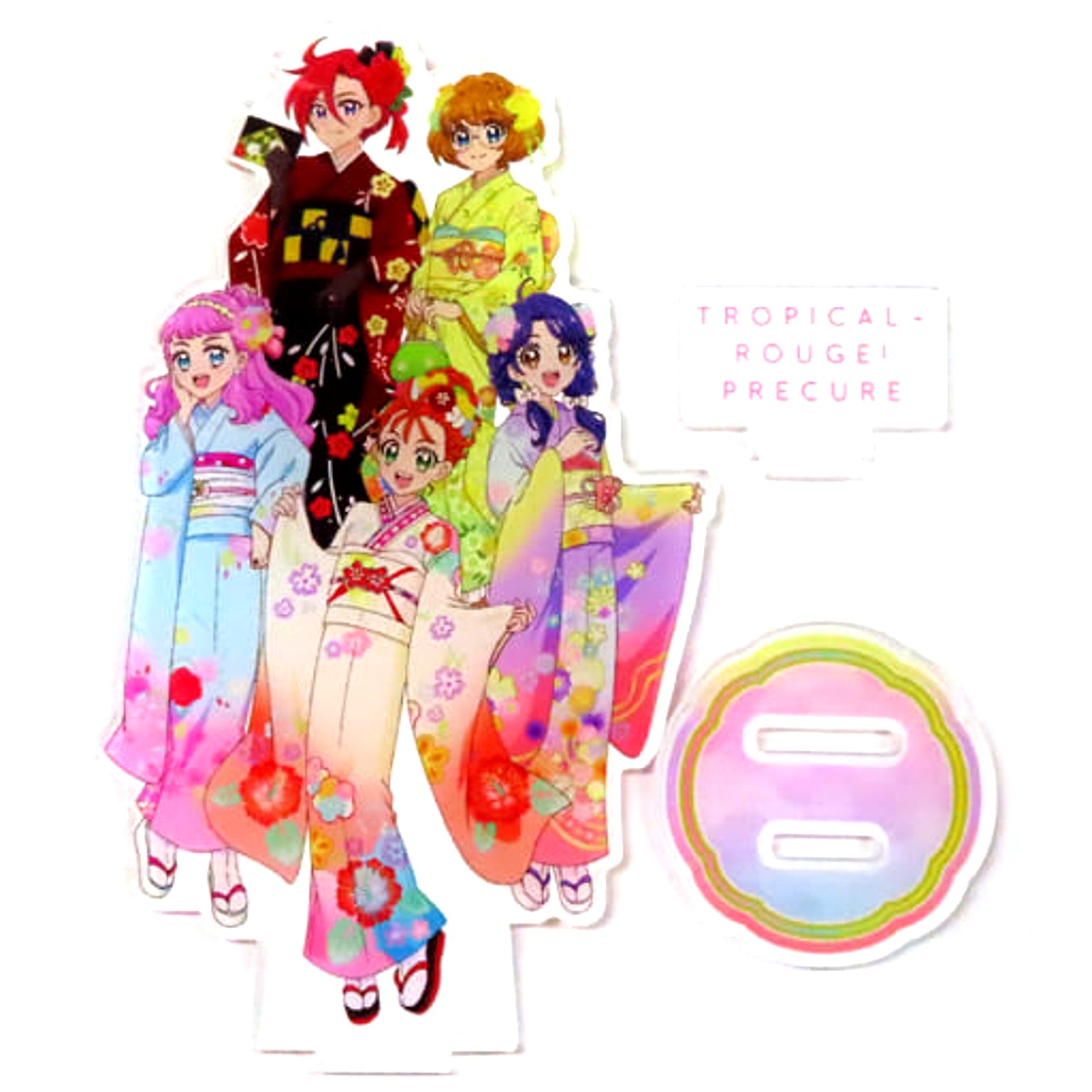 Tropical-Rouge! Precure Single Acrylic Stand Group Pretty Bag Warau Kado ni wa Tropical Furiti Store Lucky Bag 2022 [USED]