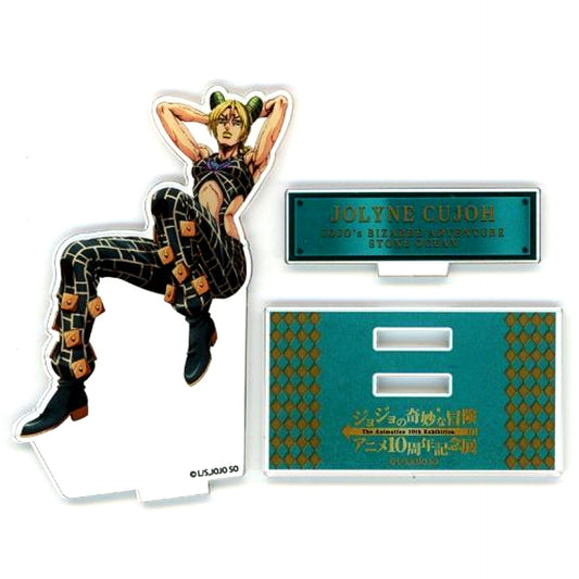 Jolyne Cujoh Original Illustration Acrylic Stand JoJo's Bizarre Adventure Anime 10th Anniversary Exhibition [USED]