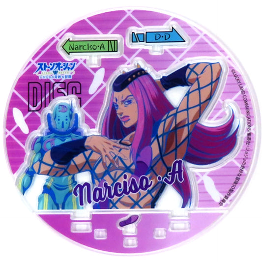 Narciso Anasui & Diver Down DISC Type Acrylic Stand JoJo's Bizarre Adventure Part 6 Stone Ocean [USED]