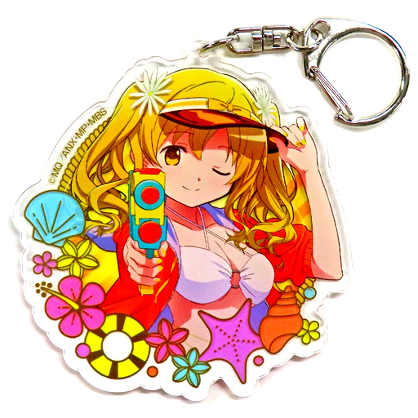 Mami Tomoe Illustration Acrylic Keychain Puella Magi Madoka Magica x Don Quijote [USED]