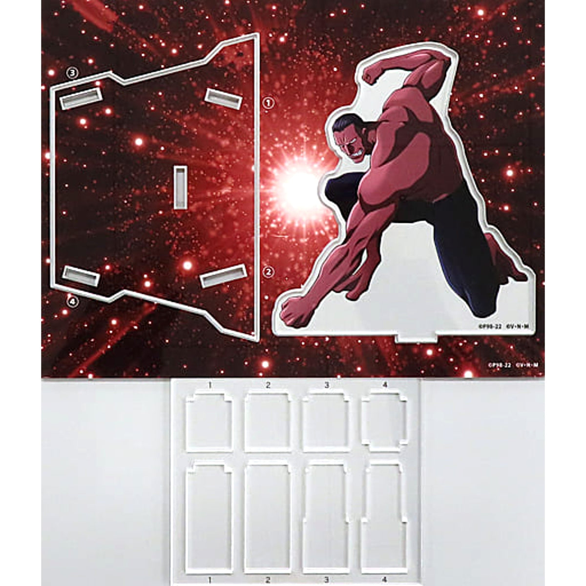 WEB Kuji HUNTER x HUNTER Menthuthuyoupi Acrylic Stand 3rd Decisive Battle Chimera Ant Prize C-8 Acrylic Stands [USED]