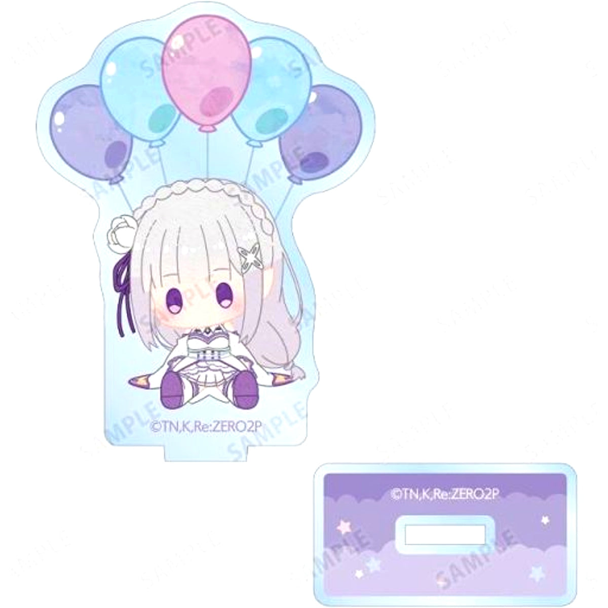 Emilia Re:ZERO -Starting Life in Another World- Trading POPOON Acrylic Stand [USED]