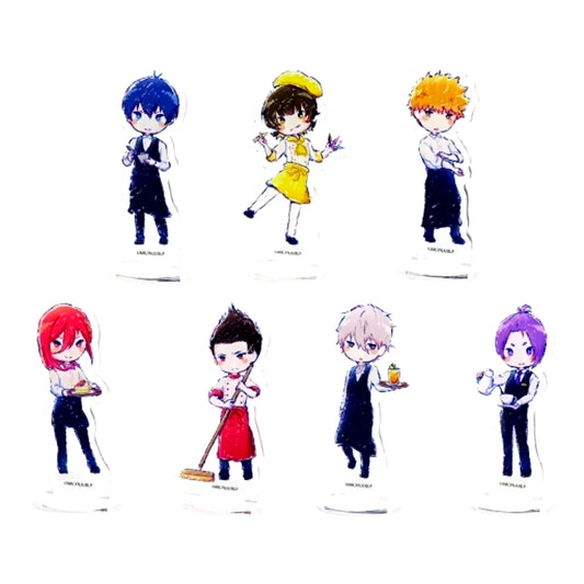 Set of 7 Blue Lock x GraffArt Cafe in Ikebukuro Acrylic Petit Stand [USED]