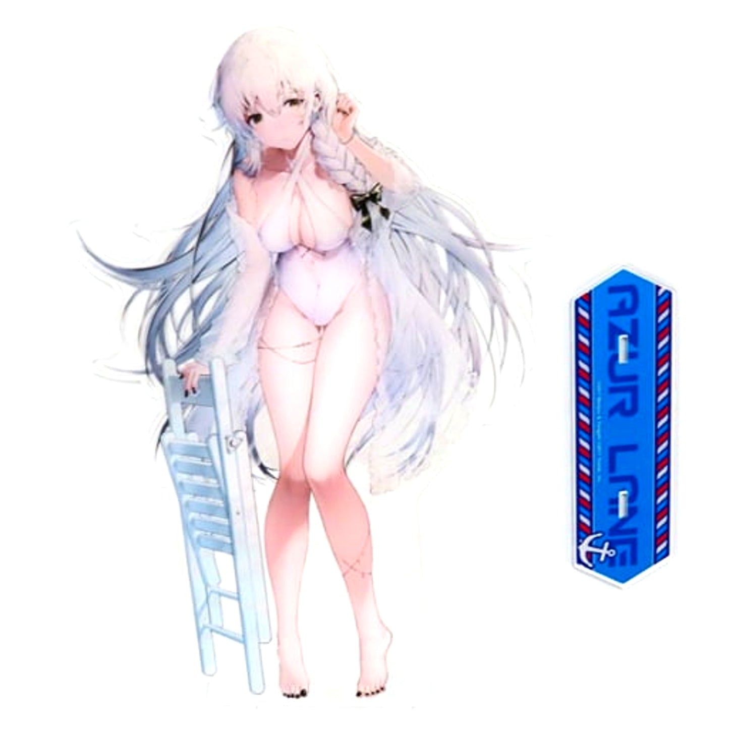 Hermione 16. Big Acrylic Character Stand Azur Lane Blow Away the Hot Summer Summer Azur Lane Swimsuit Fes Made-to-Order Ltd [USED]