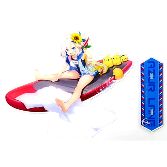 Libeccio 19. Big Acrylic Character Stand Azur Lane Blow Away the Hot Summer Summer Azur Lane Swimsuit Fes Made-to-Order Ltd [USED]