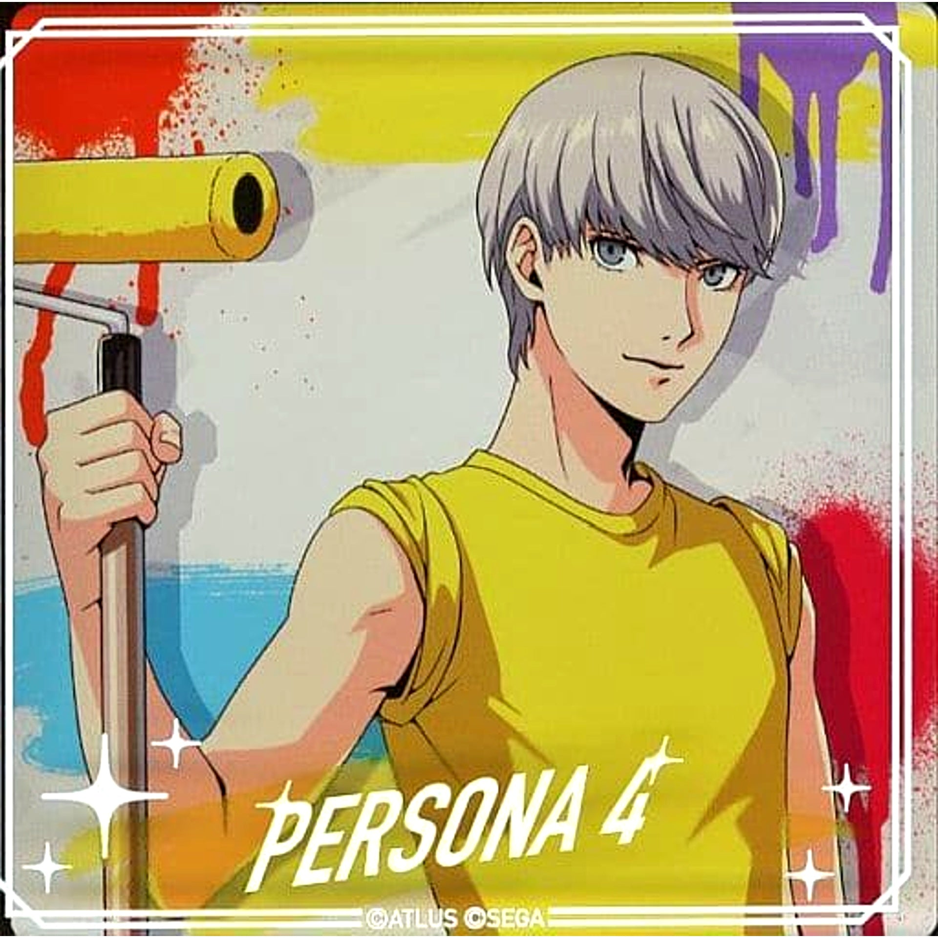 Protagonist Persona 4 Persona Series 25th Anniversary Acrylic Block animate Exclusive [USED]