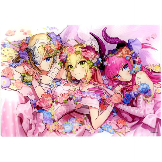 Jeanne d'Arc and Artoria Pendragon and Elisabeth Bathory Fate Ai Wada Arco Fate ART WORKS ANIPLEX+ Limited Bundle Edition Included Bonus Acrylic Board Single [USED]