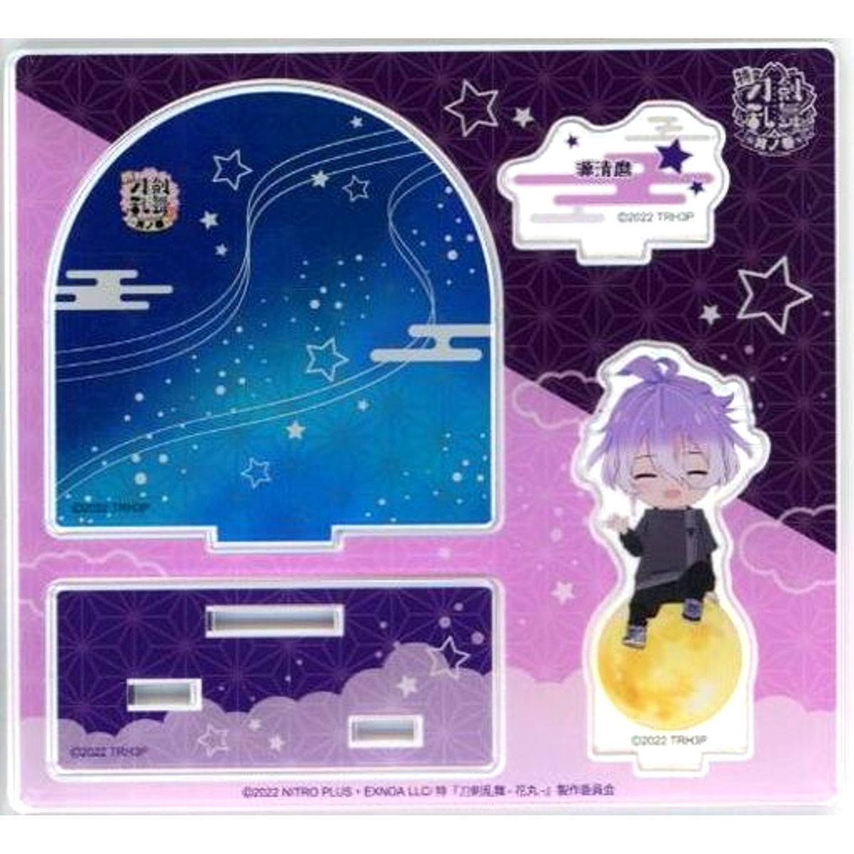 Minamoto Kiyomaro Toku: Touken Ranbu Hanamaru Tsuki no Maki Chibi Chara Acrylic Diorama Stand [USED]