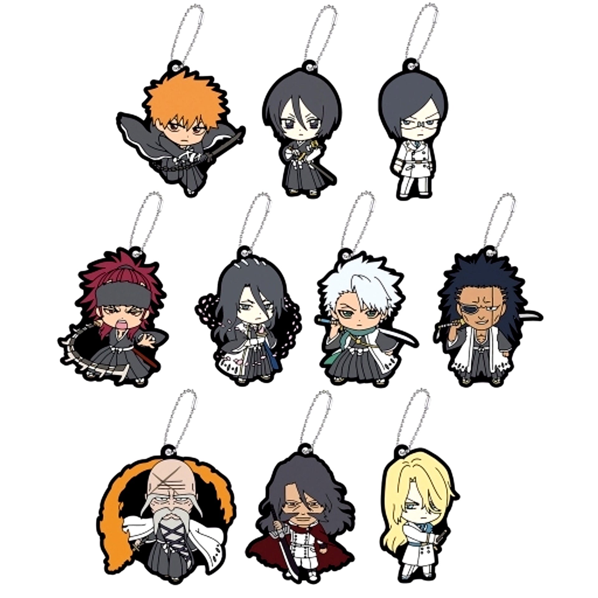 BLEACH Thousand Year Blood War Capsule Rubber Mascot Set of 10 [USED]