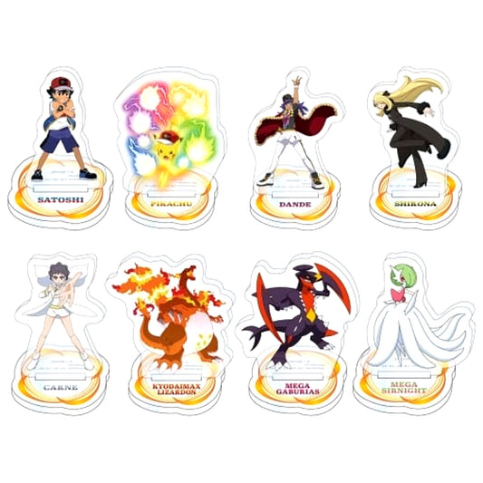 Pokemon Acrylic Stand Vol.3 All 8 Types Set [USED]
