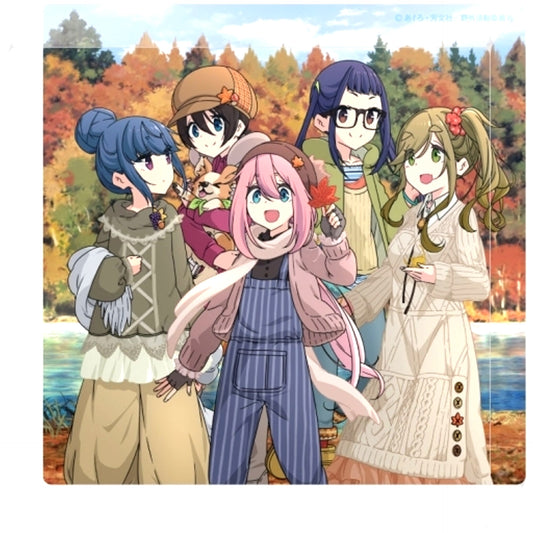 Group Momiji Camp Laid-Back Camp Acrylic Block [USED]