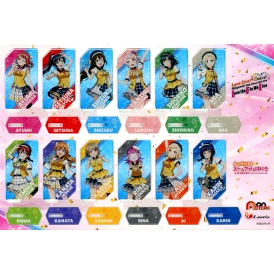 Group Acrylic Stand Bundle Bonus for Love Live! Nijigasaki High School Idol Club 4th Live! Blu-ray Memorial Box A-on STORE A!SMART Limited Edition Single Item [USED]
