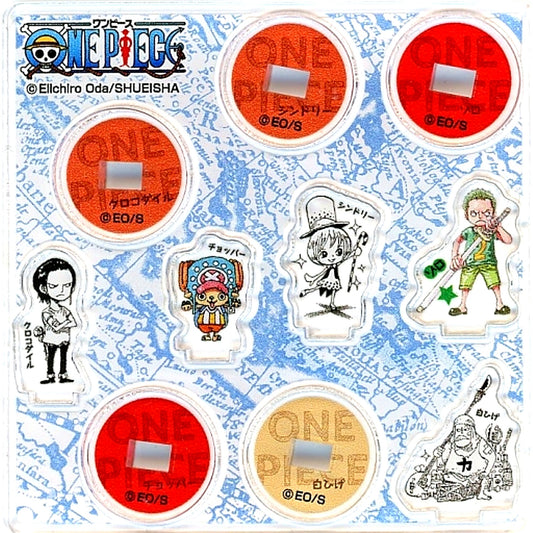 Zoro Child & Chopper & Crocodile & Cindry & Whitebeard One Piece Acrylic Mini Mini Figure Vol.2 [USED]