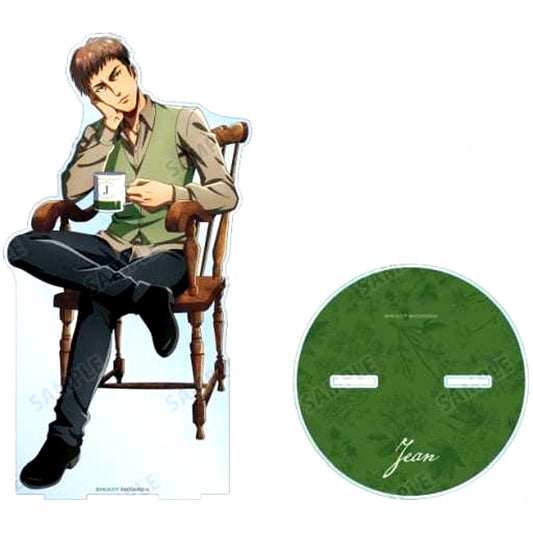 Jean Kirstein Illustration Tea Time Ver. Attack on Titan Soldiers Tea Time in Animate Oversized Acrylic Stand [USED]