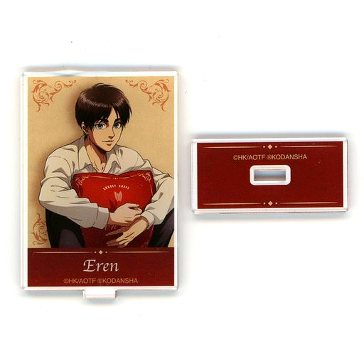 Eren Yeager Upper Body Attack on Titan Soldiers Tea Time in Animate Illustration Relax Ver. Trading Acrylic Stand [USED]