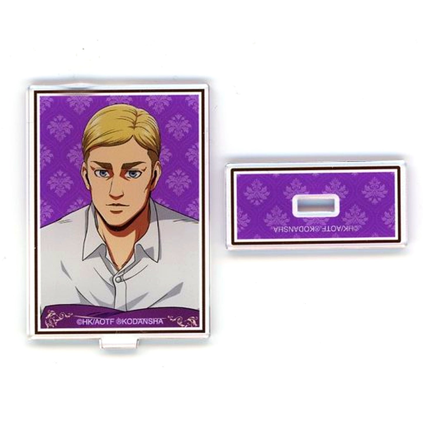 Erwin Smith Close-up Relax Ver. Attack on Titan Soldiers Tea Time in Animate Illustration Trading Acrylic Stand [USED]
