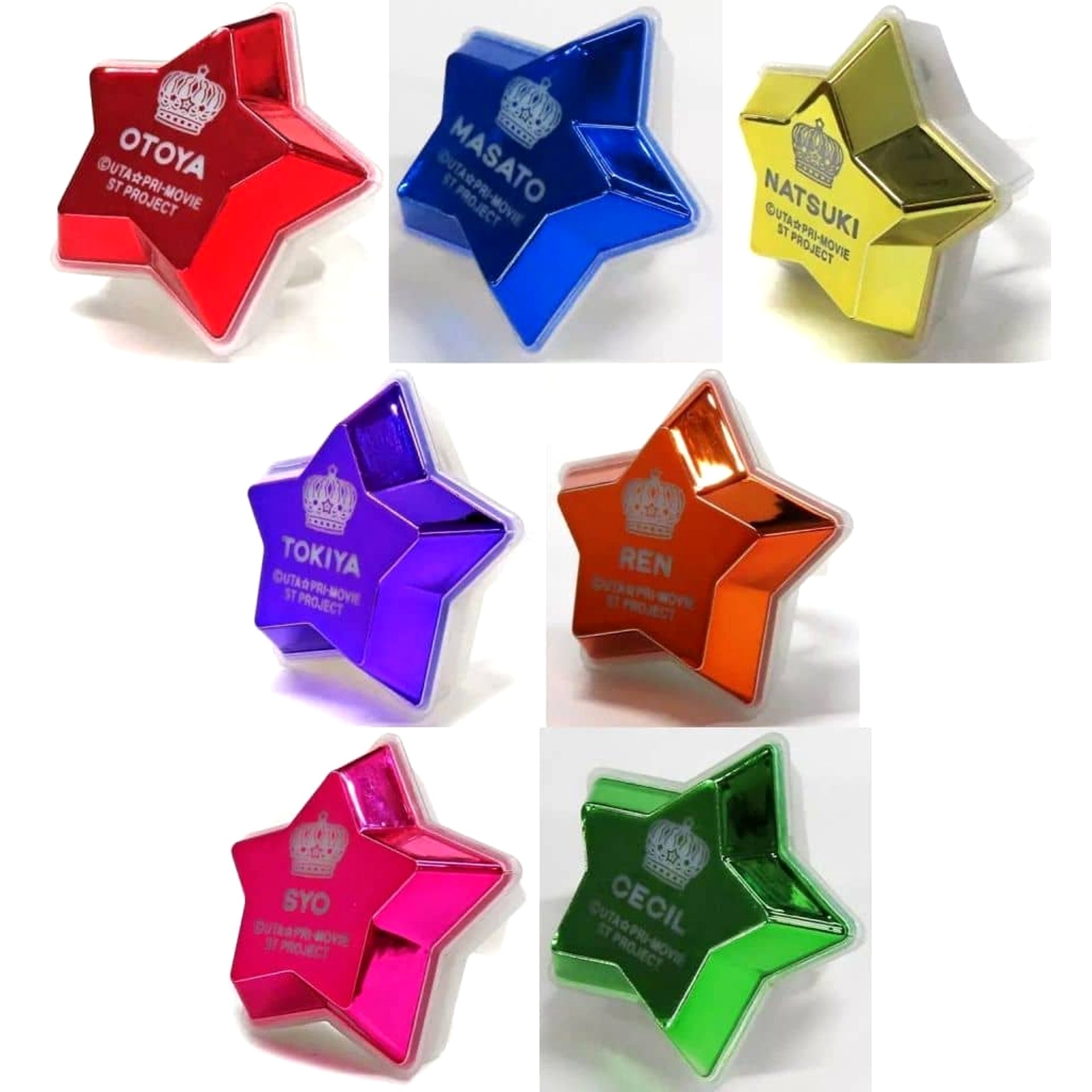 Uta no Prince Sama Movie: Maji Love Starish Tours Otoya Ittoki & Others All 7 Types Set Trading Ring-shaped Light [USED]