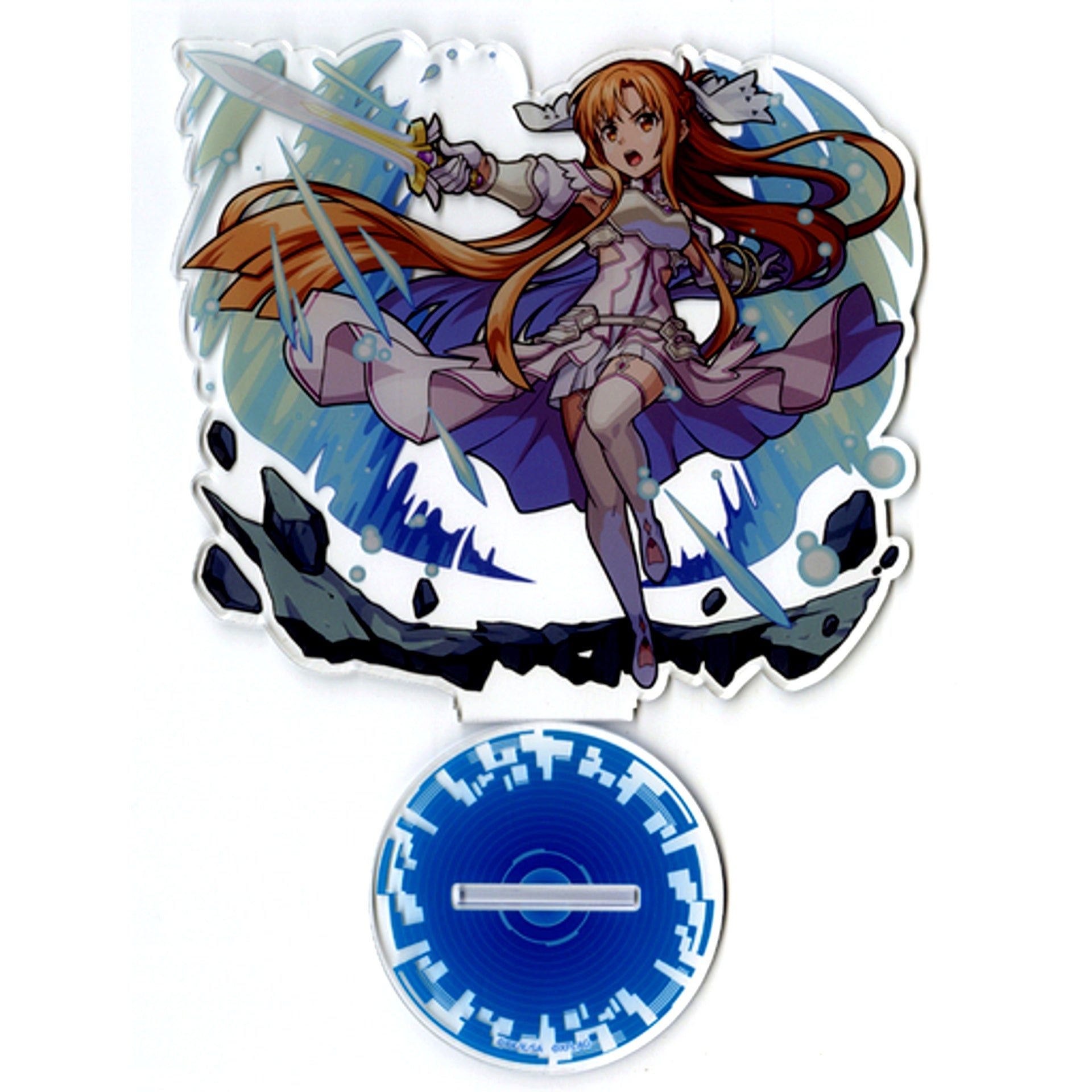 Asuna Goddess of Creation Stacia Monster Strike x Sword Art Online Alicization BIG Acrylic Stand [USED]