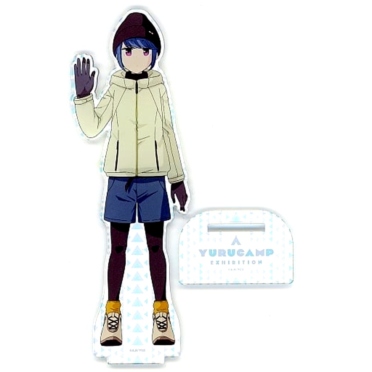Rin Shima Acrylic Stand Anime Movie Yuru Camp Exhibition Kawarumono Kawaranaimono [USED]