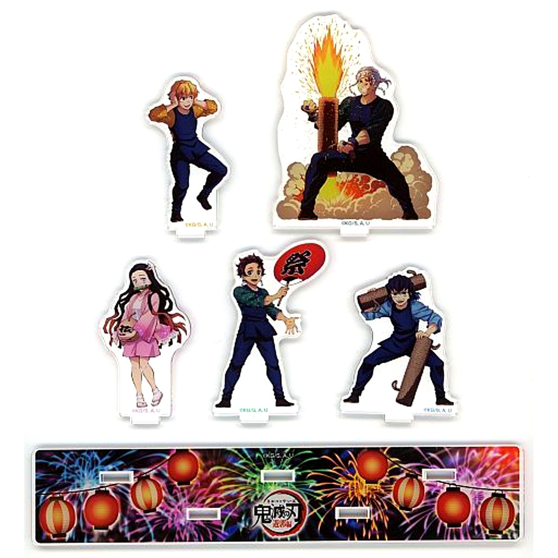 Group Demon Slayer Entertainment District Arc C100 Acrylic Stand Set of 5 [USED]