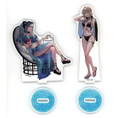 Fate/Grand Order Morgan & Others Set of 2 Acrylic Stand Set Chaldea Summer Vacation Set nipi C100 Limited Acrylic Stands [USED]
