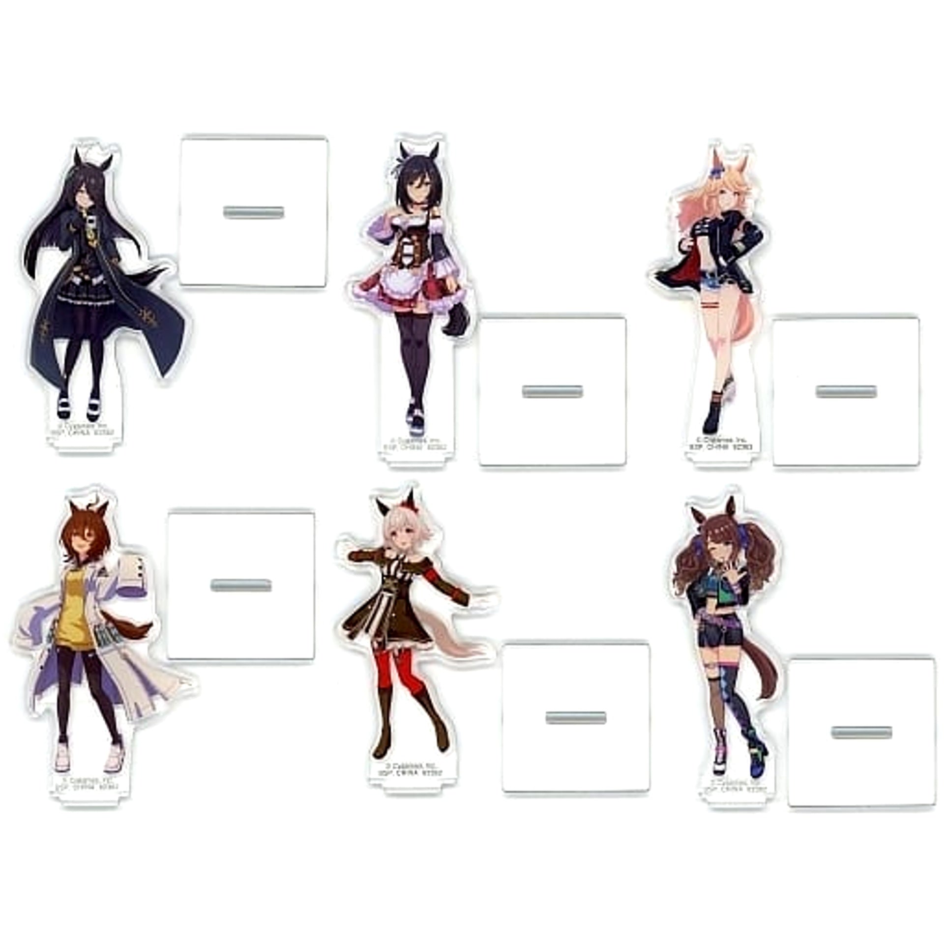 Umamusume: Pretty Derby Manhattan Cafe & Others All 6 Types Set Ichiban Kuji Part 2 Acrylic Stand Prize H Acrylic Stands [USED]