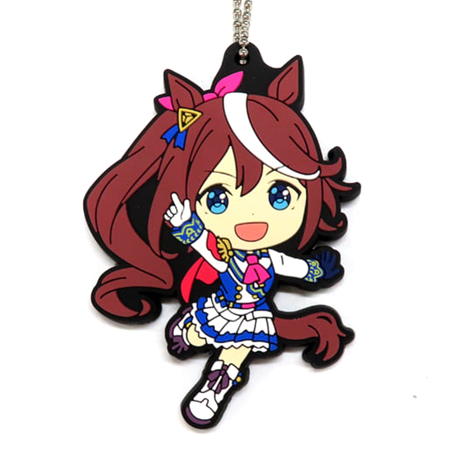 Umamusume: Pretty Derby Tokai Teio Ichiban Kuji Part 2 Rubber Mascot Kyunchara Illustrations Prize I Keychains [USED]