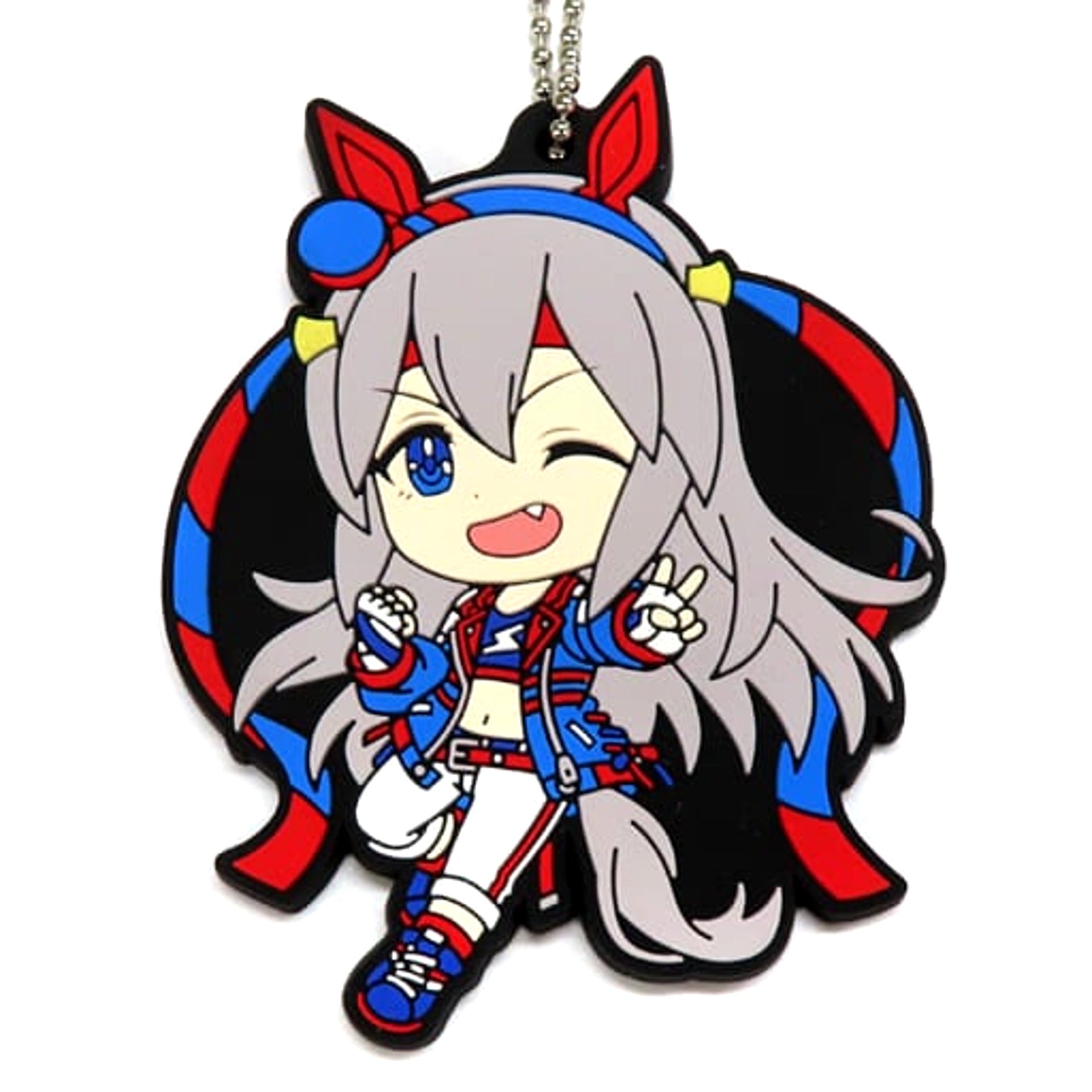 Umamusume: Pretty Derby Tamamo Cross Ichiban Kuji Part 2 Rubber Mascot Kyunchara Illustrations Prize I Keychains [USED]