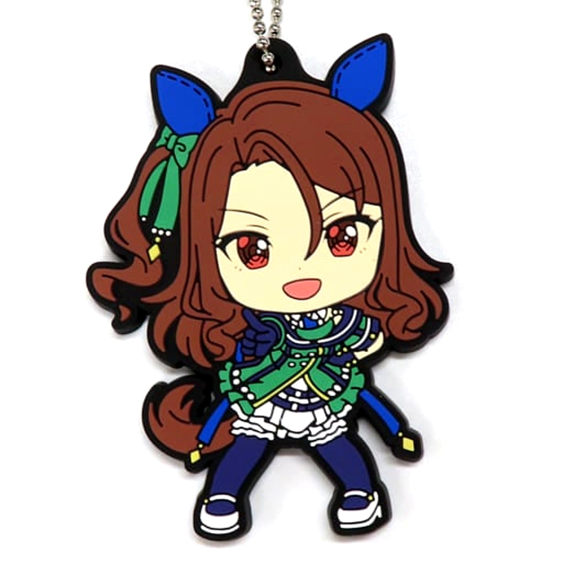 Umamusume: Pretty Derby King Halo Ichiban Kuji Part 2 Rubber Mascot Kyunchara Illustrations Prize I Keychains [USED]