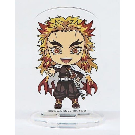 Demon Slayer: Kimetsu no Yaiba Kyojuro Rengoku Ichiban Kuji Town Where Demons Live Acrylic Stand Kyun Chara Illustrations Prize G Acrylic Stands [USED]