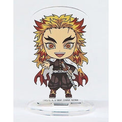 Demon Slayer: Kimetsu no Yaiba Kyojuro Rengoku Ichiban Kuji Town Where Demons Live Acrylic Stand Kyun Chara Illustrations Prize G Acrylic Stands [USED]