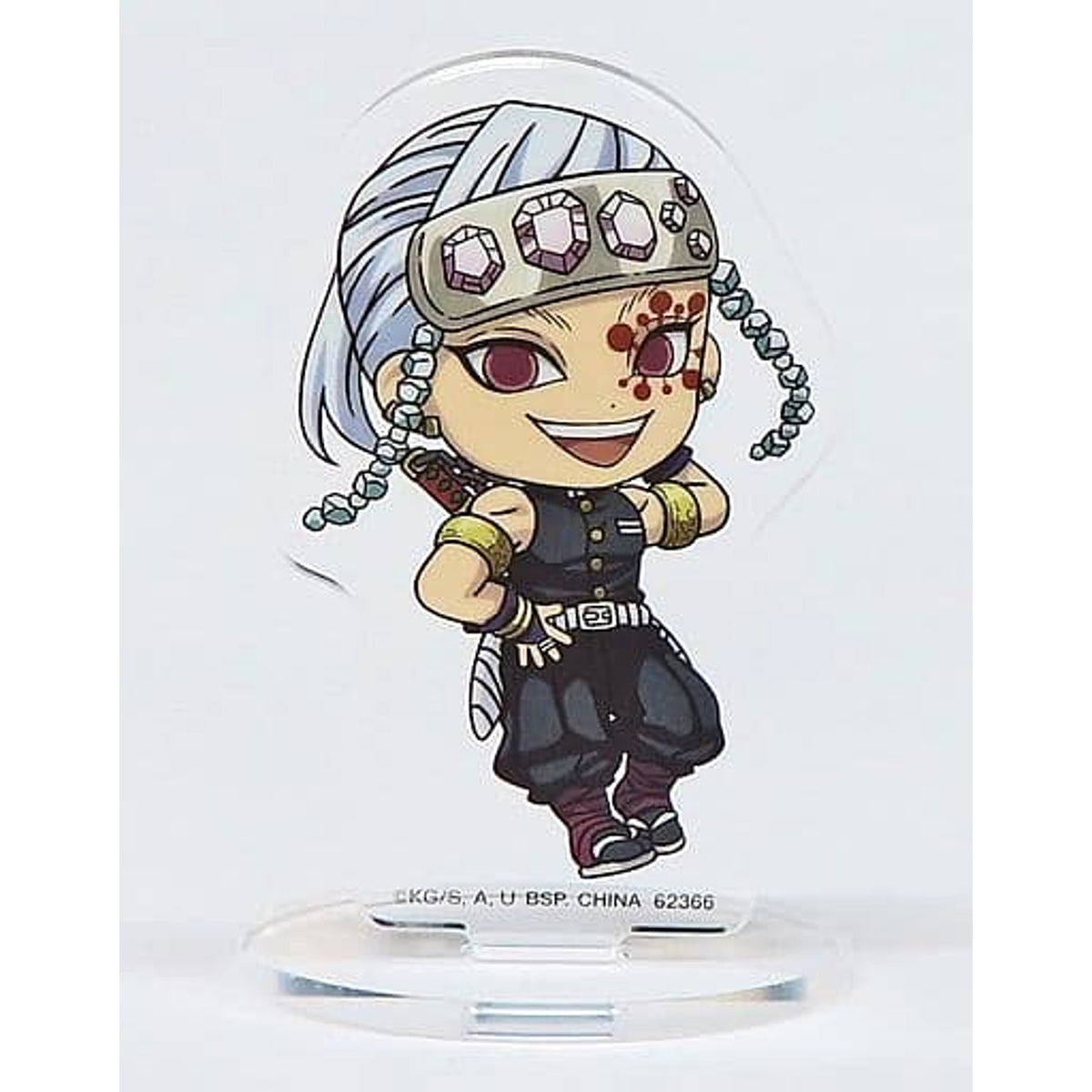 Demon Slayer: Kimetsu no Yaiba Tengen Uzui Kyun-Chara Illustrations Acrylic Stand Ichiban Kuji Oni no Sumu Machi Prize G Acrylic Stands [USED]