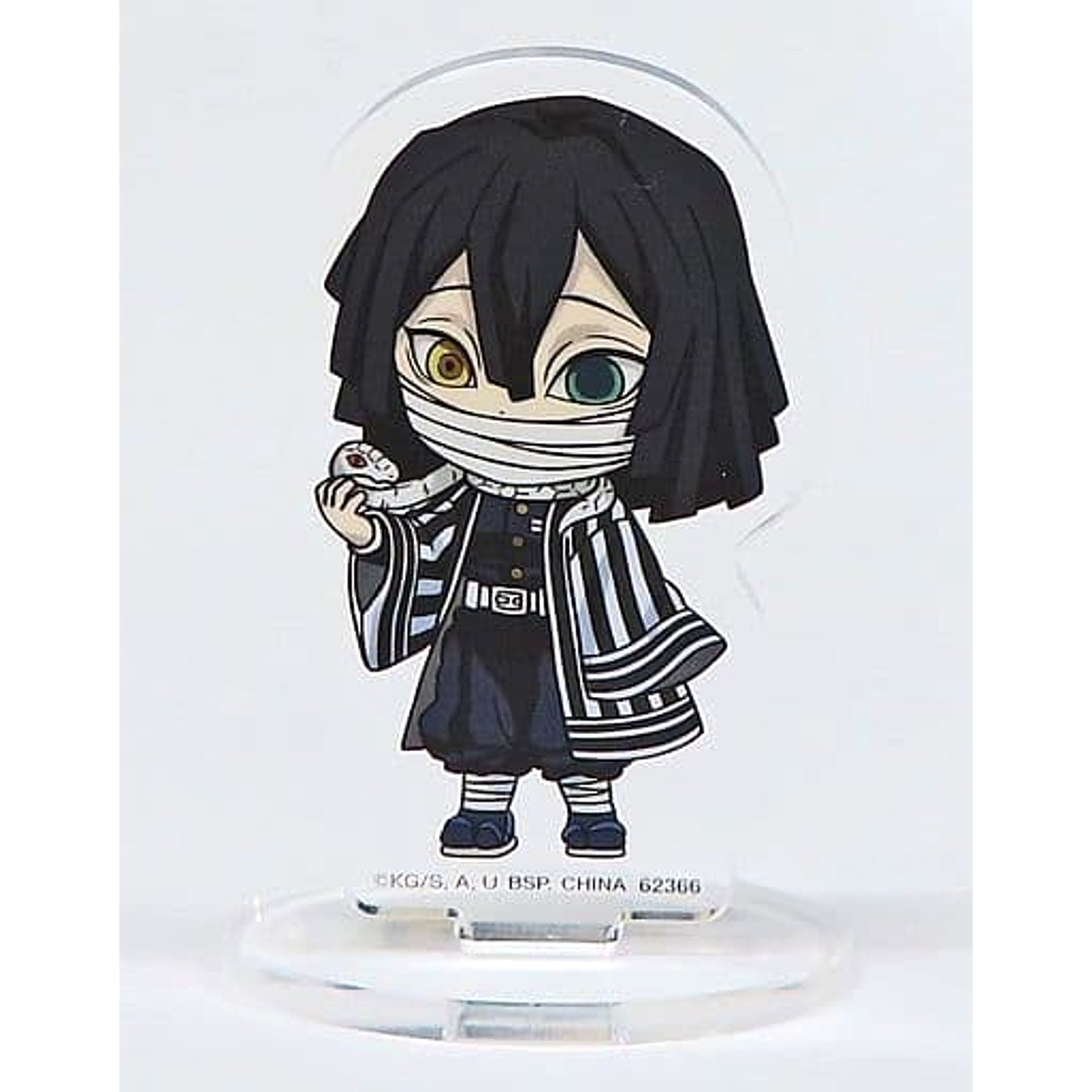 Demon Slayer: Kimetsu no Yaiba Obanai Iguro Ichiban Kuji Town Where Demons Live Acrylic Stand Kyunchara Illustrations Prize G Acrylic Stands [USED]