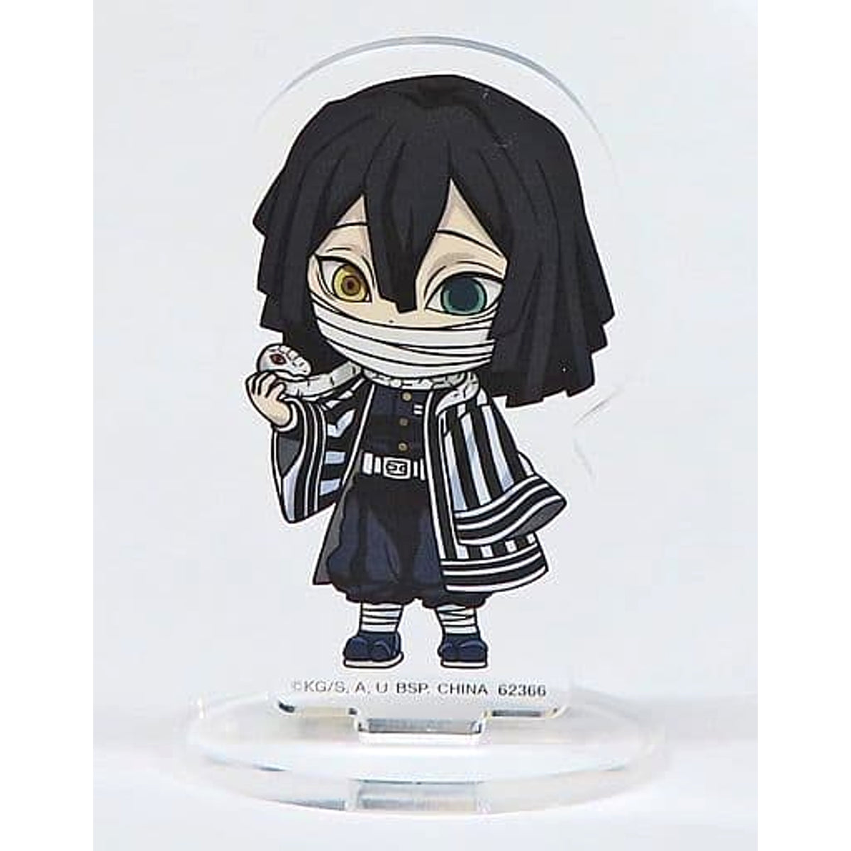 Demon Slayer: Kimetsu no Yaiba Obanai Iguro Ichiban Kuji Town Where Demons Live Acrylic Stand Kyunchara Illustrations Prize G Acrylic Stands [USED]