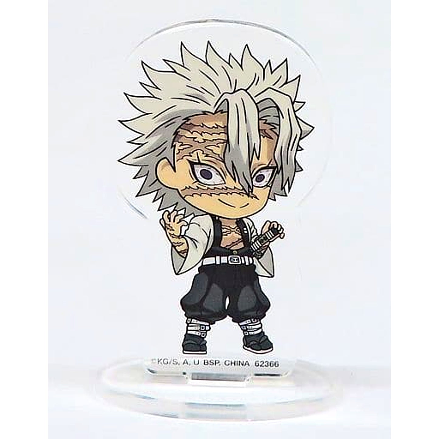 Sanemi Shinazugawa Demon Slayer: Kimetsu no Yaiba Ichiban Kuji Town Where Demons Live Acrylic Stand Kyunchara Illustrations Prize G [USED]