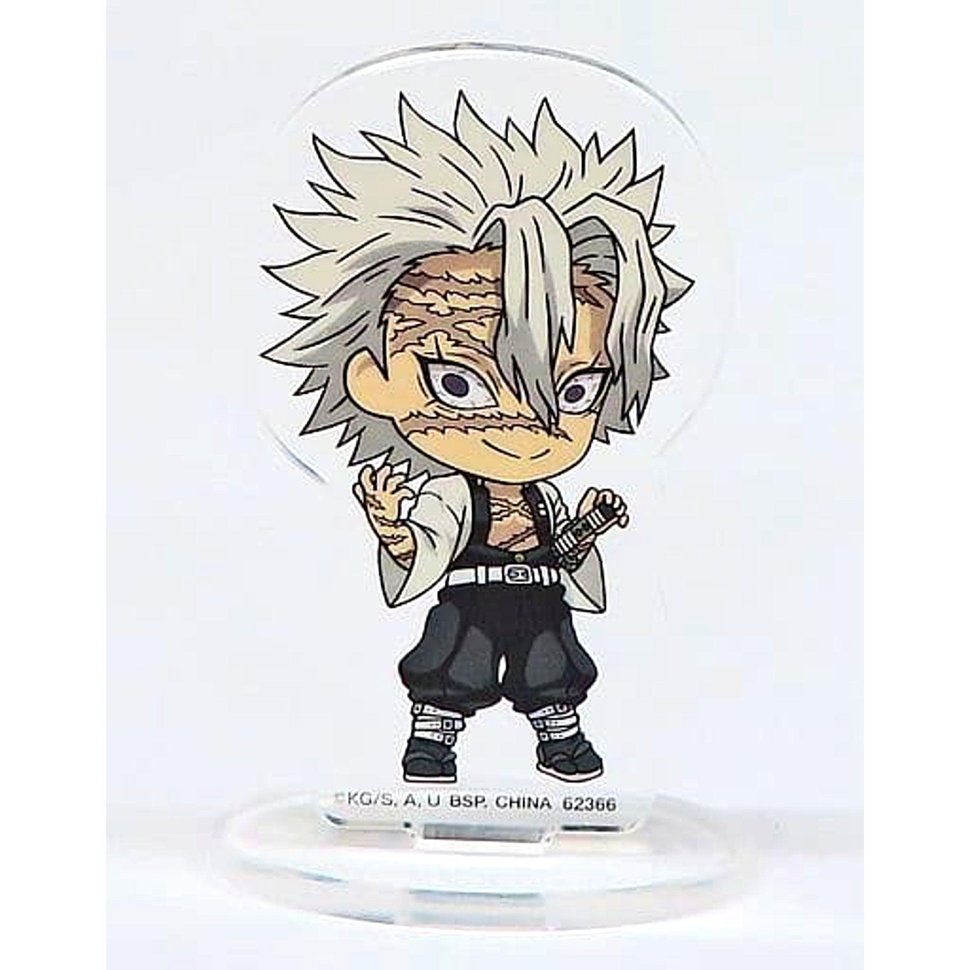 Sanemi Shinazugawa Demon Slayer: Kimetsu no Yaiba Ichiban Kuji Town Where Demons Live Acrylic Stand Kyunchara Illustrations Prize G [USED]