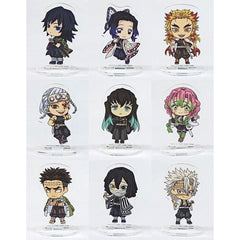 Demon Slayer: Kimetsu no Yaiba Shinobu Kocho & Others All 9 Types Set Ichiban Kuji Town Where Demons Live Acrylic Stand Kyun Chara Illustrations Prize G Acrylic Stands [USED]