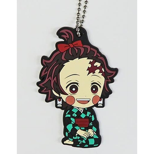 Demon Slayer: Kimetsu no Yaiba Sumiko Tanjiro Kamado Ichiban Kuji Town Where Demons Live Rubber Mascot Kyunchara Illustrations Prize H [USED]