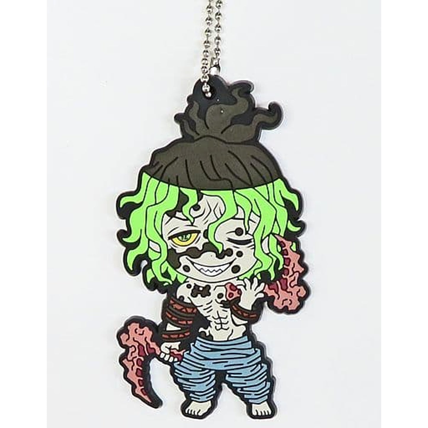 Demon Slayer: Kimetsu no Yaiba Gyuutarou Ichiban Kuji Town Where Demons Live Rubber Mascot Kyunchara Illustrations Prize H Keychains [USED]