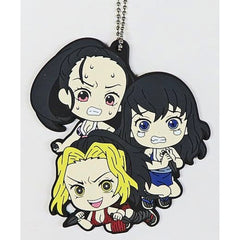 Demon Slayer: Kimetsu no Yaiba Hinatsuru Makio Suma Ichiban Kuji Town Where Demons Live Rubber Mascot Kyunchara Illustrations Prize H Keychains [USED]