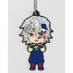 Demon Slayer: Kimetsu no Yaiba Tengen Uzui Secret Ichiban Kuji Town Where Demons Live Rubber Mascot Kyunchara Illustrations Prize H Keychains [USED]