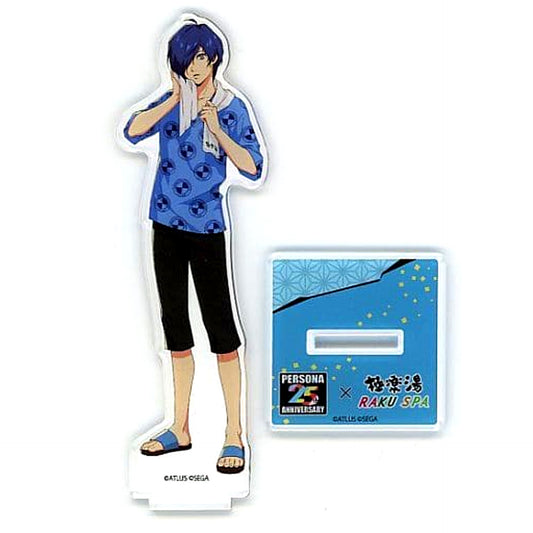 Male Protagonist Persona 3 Acrylic Stand Persona Series 25th Anniversary x Gokurakuyu RAKU SPA Reality and Bath Between [USED]