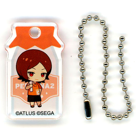 Protagonist Persona 2 Innocent Sin Persona Series 25th Anniversary Milk Bottle Keychain Gokurakuyu RAKU SPA [USED]