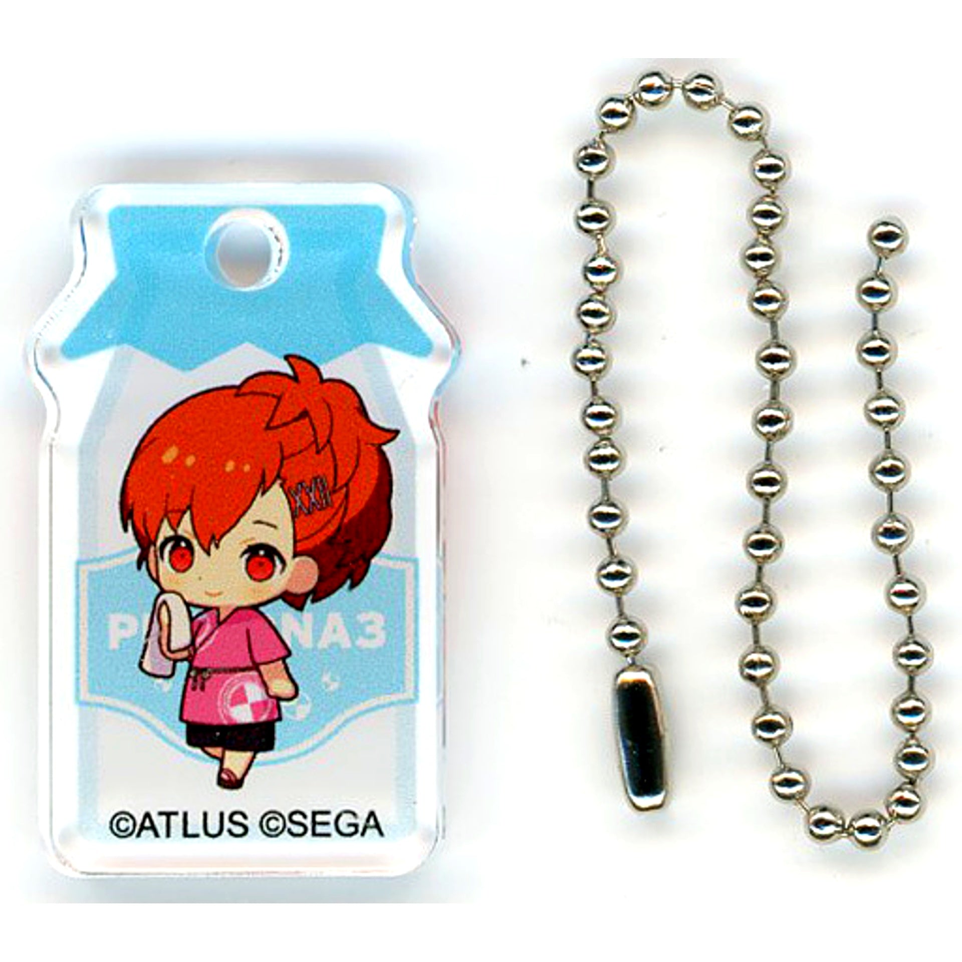 Protagonist Persona 3 Portable Female Persona Series 25th Anniversary Milk Bottle Keychain Gokurakuyu RAKU SPA [USED]