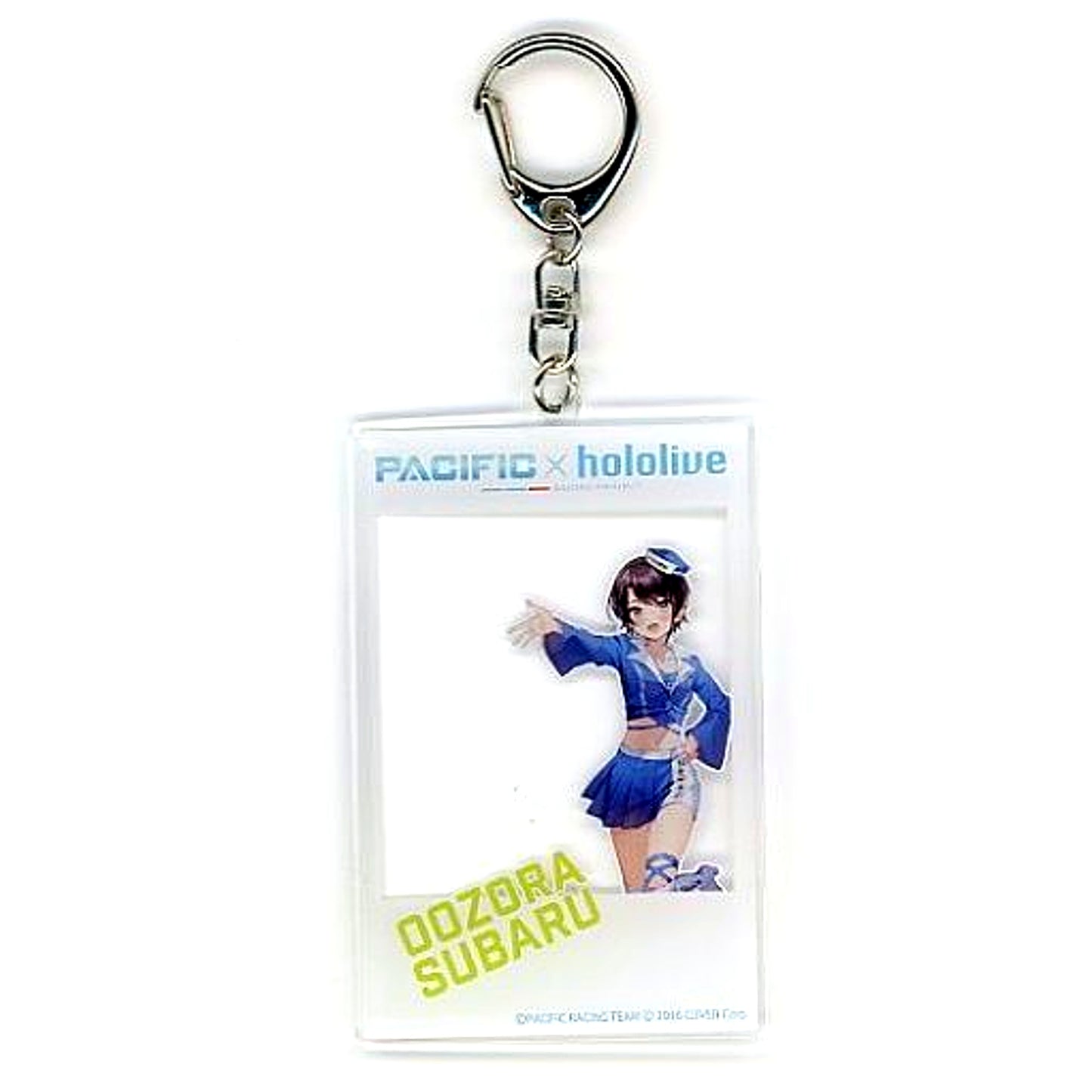 Oozora Subaru Hololive Cheki Style Acrylic Keychain PACIFIC RACING TEAM [USED]